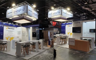 Custom trade show booths for Emerging Travel
