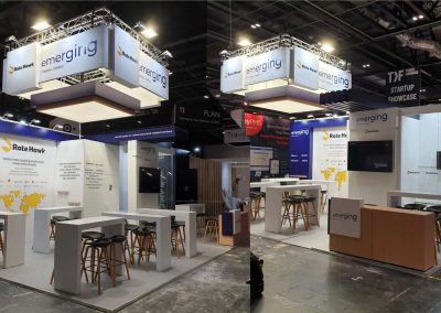 Custom trade show booths for Emerging Travel