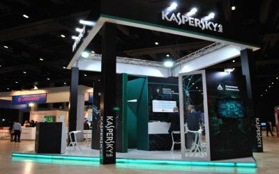 Exhibition booth for Cybertech Kaspersky Lab