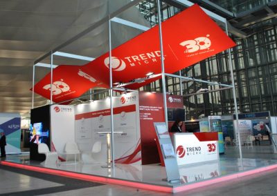 Trend Micro exhibition stand design for Cybertech