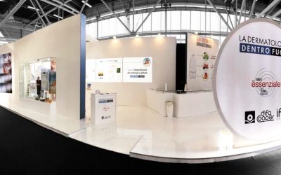 Fonte Essenziale exhibition stand for Cosmofarma